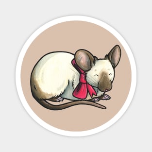 Siamese pet mouse Magnet